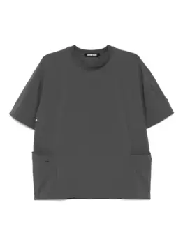 Футболка с карманами на молнии Spoonyard, серый