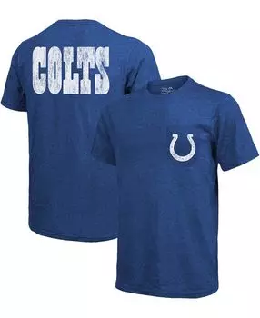 Футболка с карманами tri-blend indianapolis colts - королевский меланжевый Majestic, мульти