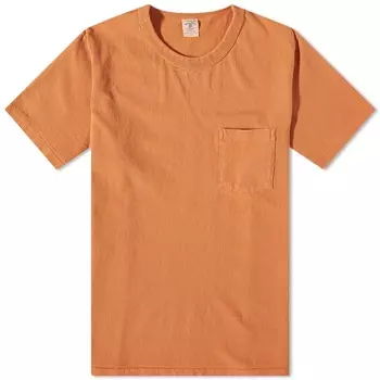 Футболка с карманами Velva Sheen, окрашенная в пигментный цвет