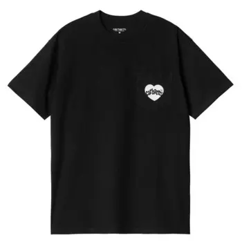 Футболка с карманом Amour S/S Carhartt WIP, черно-белый