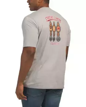 Футболка с карманом Big And Tall Starting Line Up Tommy Bahama, серый