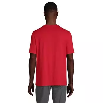 Футболка с карманом Big & Tall Super-T Lands' End, черный