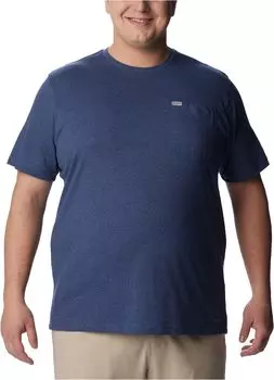 Футболка с карманом Big & Tall Thistletown Hills Columbia, цвет Dark Mountain Heather