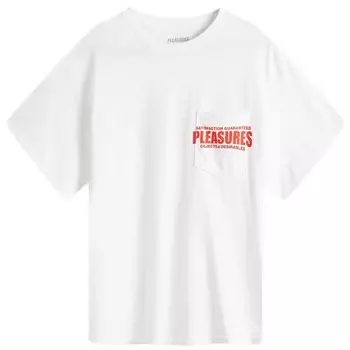 Футболка с карманом для персонала Pleasures, белый