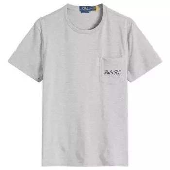 Футболка с карманом Explorer Bear Polo Ralph Lauren, цвет andover heather explorer bea