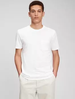 Футболка с карманом Gap, белый