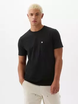 Футболка с карманом Gap, черный