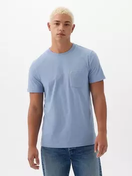 Футболка с карманом Gap, синий