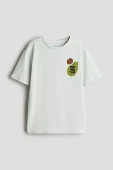 Футболка с карманом H&M, зеленый