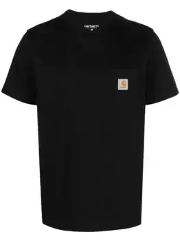 Футболка с карманом и нашивкой-логотипом CARHARTT WIP, черный