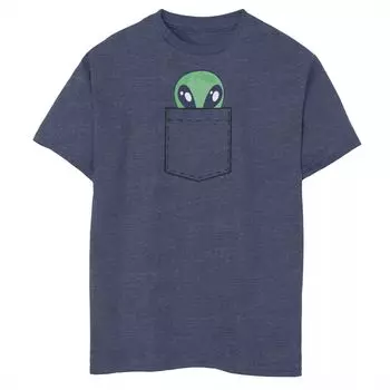 Футболка с карманом и рисунком Alien Head Out для мальчиков 8–20 лет Licensed Character