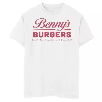Футболка с карманом и рисунком Benny's Burgers для мальчиков 8–20 лет «Очень странные дела» Licensed Character