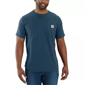 Футболка с карманом расслабленного кроя Force Carhartt, цвет light huron heather