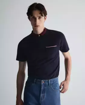 Футболка с карманом Sfera, темно-синий