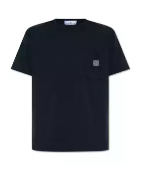 Футболка с карманом Stone Island, синий