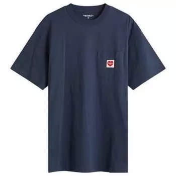 Футболка с карманом в виде сердца Carhartt Wip, синий