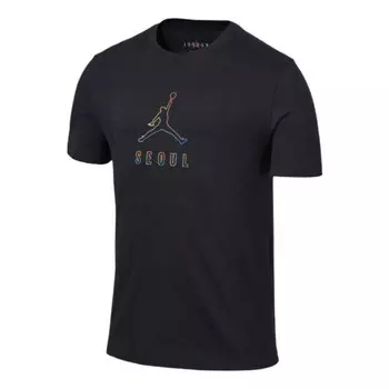 Футболка с картой Сеула Air Jordan, черный