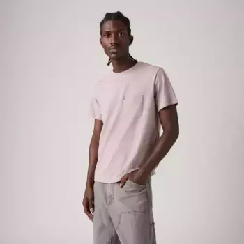 Футболка с классическим карманом Levi's, цвет Purple Dove - Purple