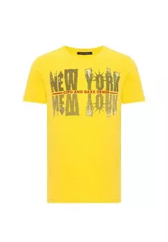 Футболка с классным внешним видом CIPO & BAXX, желтый
