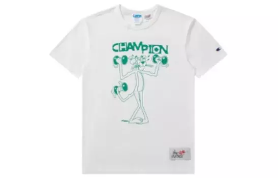 Футболка с кобрендинговой серией Pink Panther унисекс Champion, белый