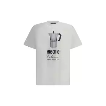 Футболка с кофеваркой Moschino