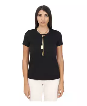 Футболка с колье Elisabetta Franchi, черный