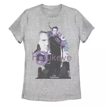 Футболка с коллажем фиолетового оттенка Marvel Hawkeye для юниоров Marvel