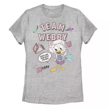 Футболка с коллажем Webby для юниоров Disney DuckTales Team Webby Licensed Character