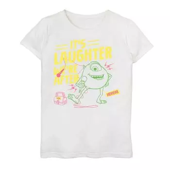 Футболка с комедийным рисунком «Майки» для девочек 7–16 лет Disney/Pixar's Monsters, Inc. Licensed Character