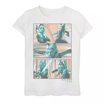 Футболка с комиксами «Асока Тано» для девочек 3–16 лет «Звездные войны: Войны клонов» Licensed Character