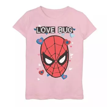 Футболка с комиксами «Love Bug» на День Святого Валентина для девочек 7–16 лет Licensed Character