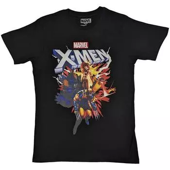Футболка с комиксами «Люди Икс» Marvel, черный