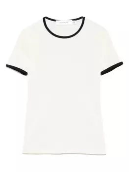 Футболка с контрастной отделкой Aya Muse, нейтральный
