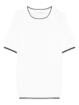 Футболка с контрастной отделкой Paolo Pecora Kids, белый