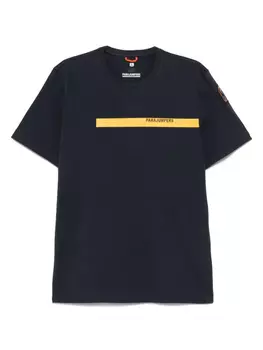 Футболка с контрастной отделкой Parajumpers, синий