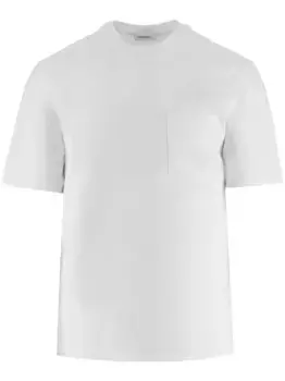 Футболка с контрастной полоской Ferragamo, белый