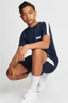 Футболка с контрастной вставкой 'Rocket' Beat Boyz Club, темно-синий