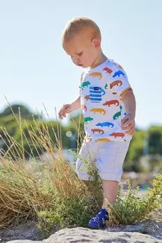 Футболка с контрастным карманом Jojo Maman Bb, белый