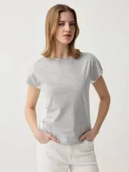 Футболка с контрастными полосками Ovs, цвет light grey marl