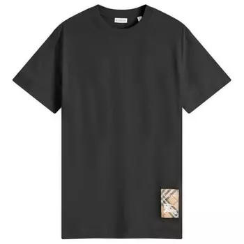 Футболка с контрольной этикеткой Burberry, черный