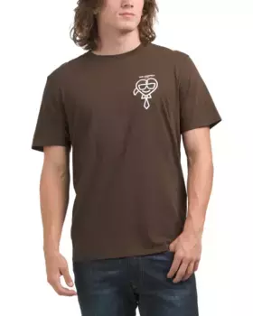 Футболка с контурным сердечком Karl Lagerfeld Paris, коричневый