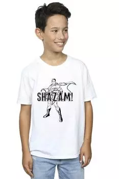 Футболка с контуром Shazam DC Comics, белый
