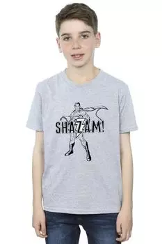 Футболка с контуром Shazam DC Comics, серый
