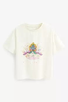 Футболка с короной (3 16 лет) Next, белый