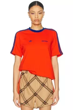 Футболка с коротким рукавом adidas by Wales Bonner, цвет Bold Orange & Team Royal Blue