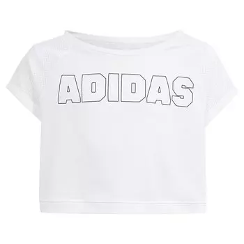 Футболка с коротким рукавом adidas Cropped, белый
