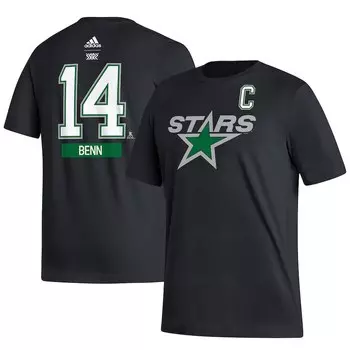 Футболка с коротким рукавом adidas Dallas Stars, черный