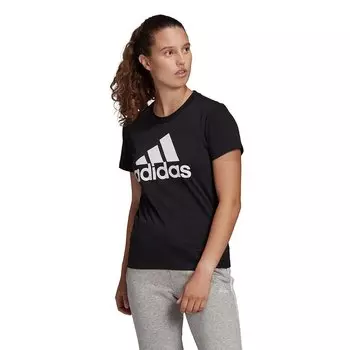Футболка с коротким рукавом adidas Essentials Logo, черный