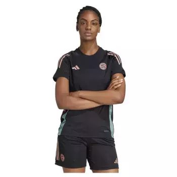 Футболка с коротким рукавом adidas FC Bayern 24/25 Tiro training Woman, черный
