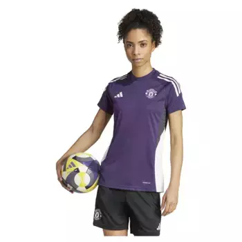 Футболка с коротким рукавом adidas Manchester United Tiro 25/26 Competition training Woman, фиолетовый